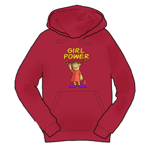 ΡΟΖΑ – Girl Power (Μπορντώ)(XL)